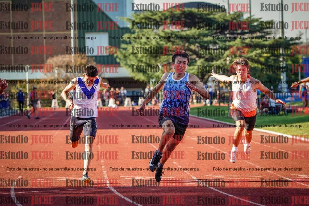 Fotos de los 100 m llanos de varones - FINAL