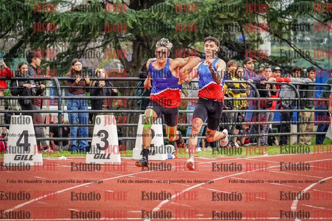 Fotos de las postas 4x100 m llanos de varones