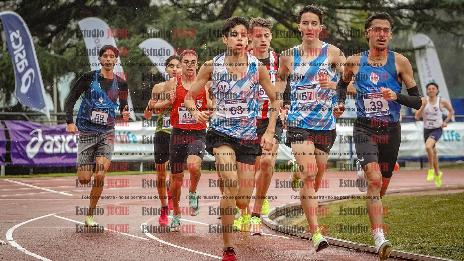 Fotos de los 1500 m llanos de varones
