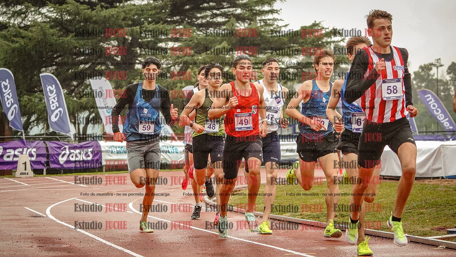 Fotos de los 1500 m llanos de varones