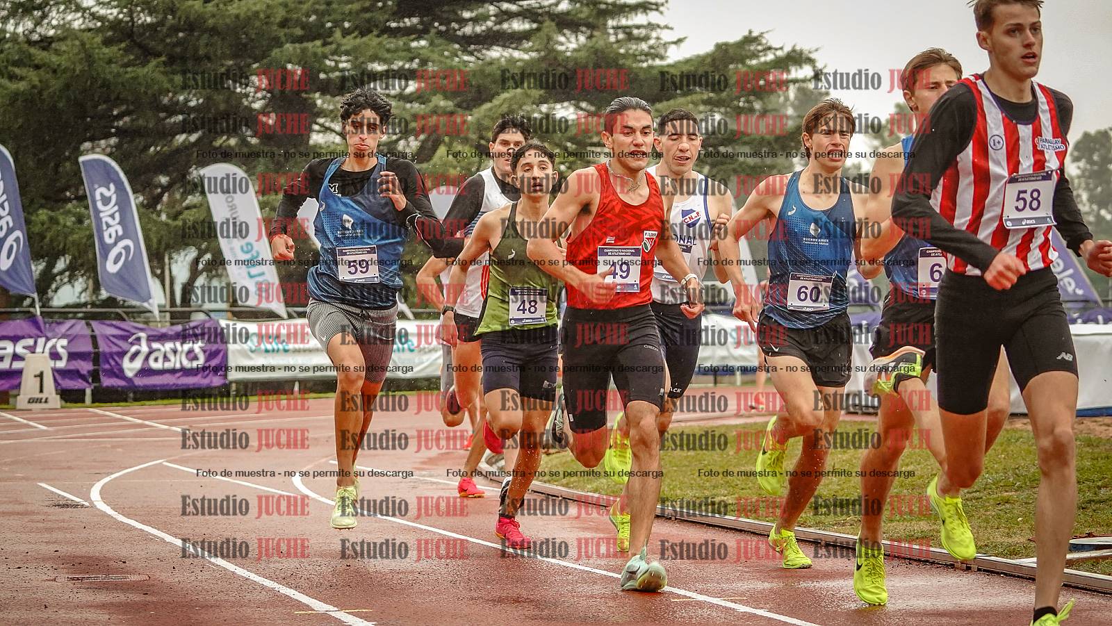 Fotos de los 1500 m llanos de varones
