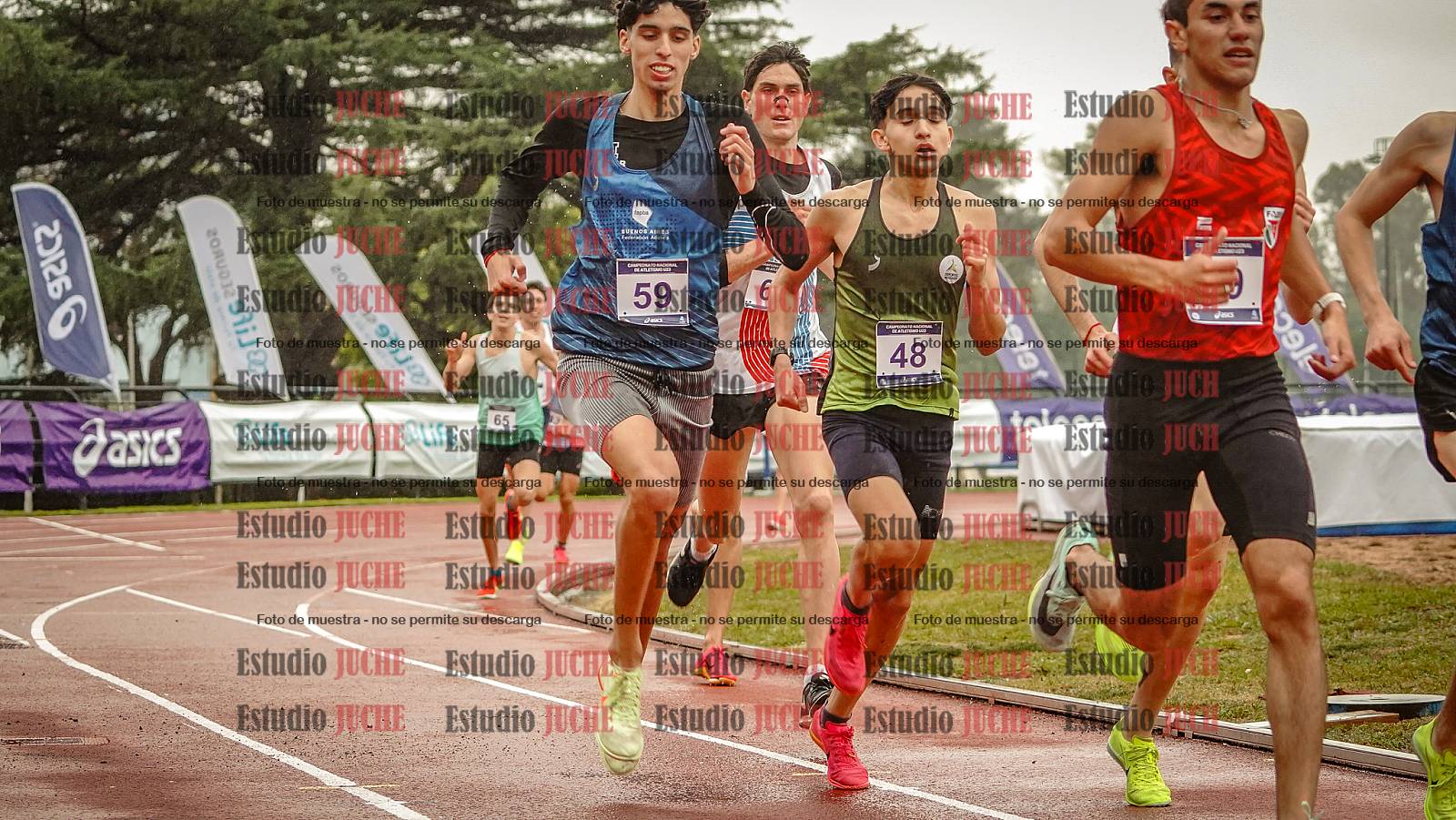 Fotos de los 1500 m llanos de varones