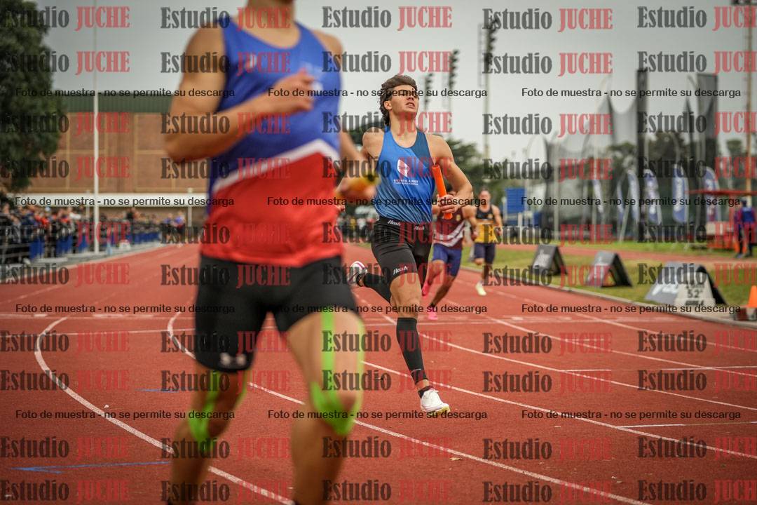 Fotos de las postas 4x100 m llanos de varones