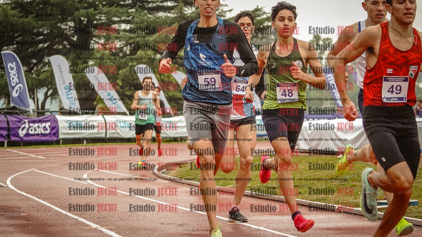Fotos de los 1500 m llanos de varones