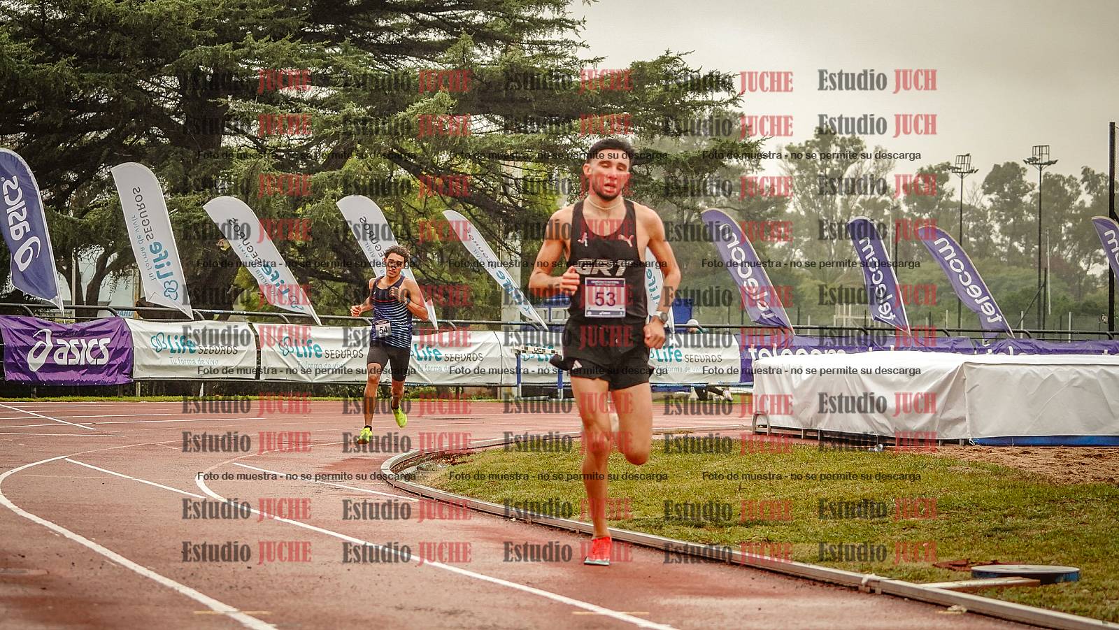Fotos de los 1500 m llanos de varones