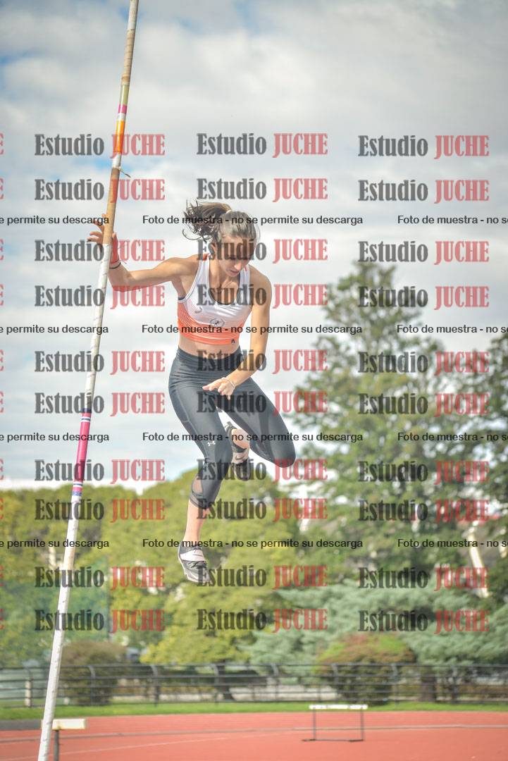 Fotos del salto con garrocha de mujeres y varones