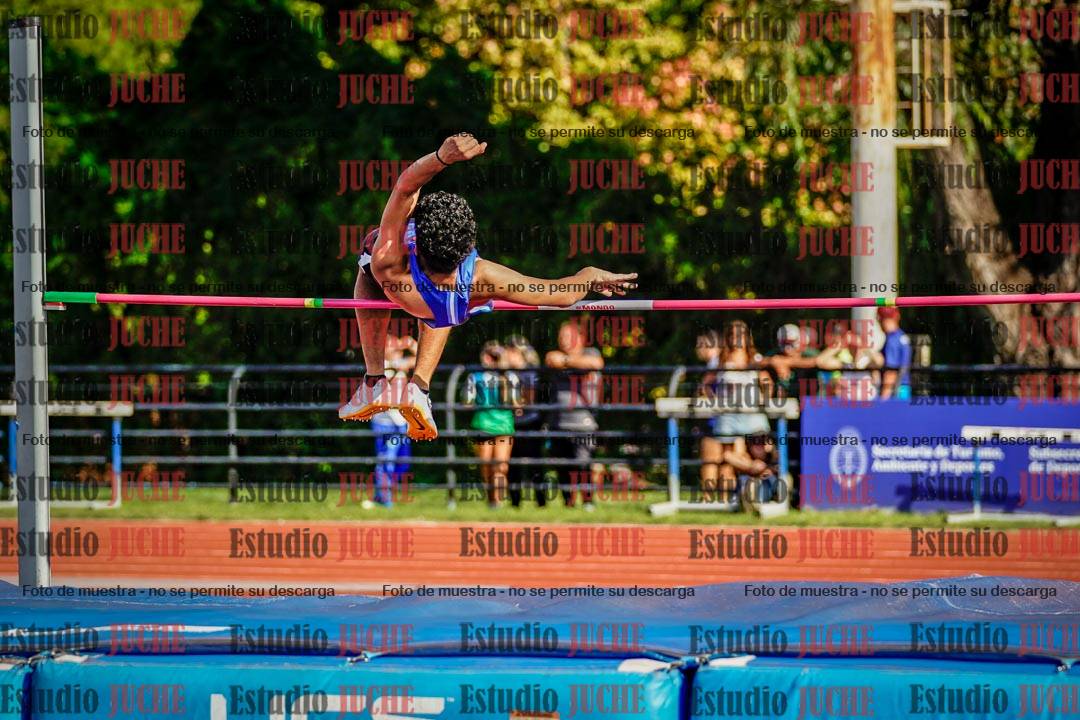 Fotos del salto en alto de varones