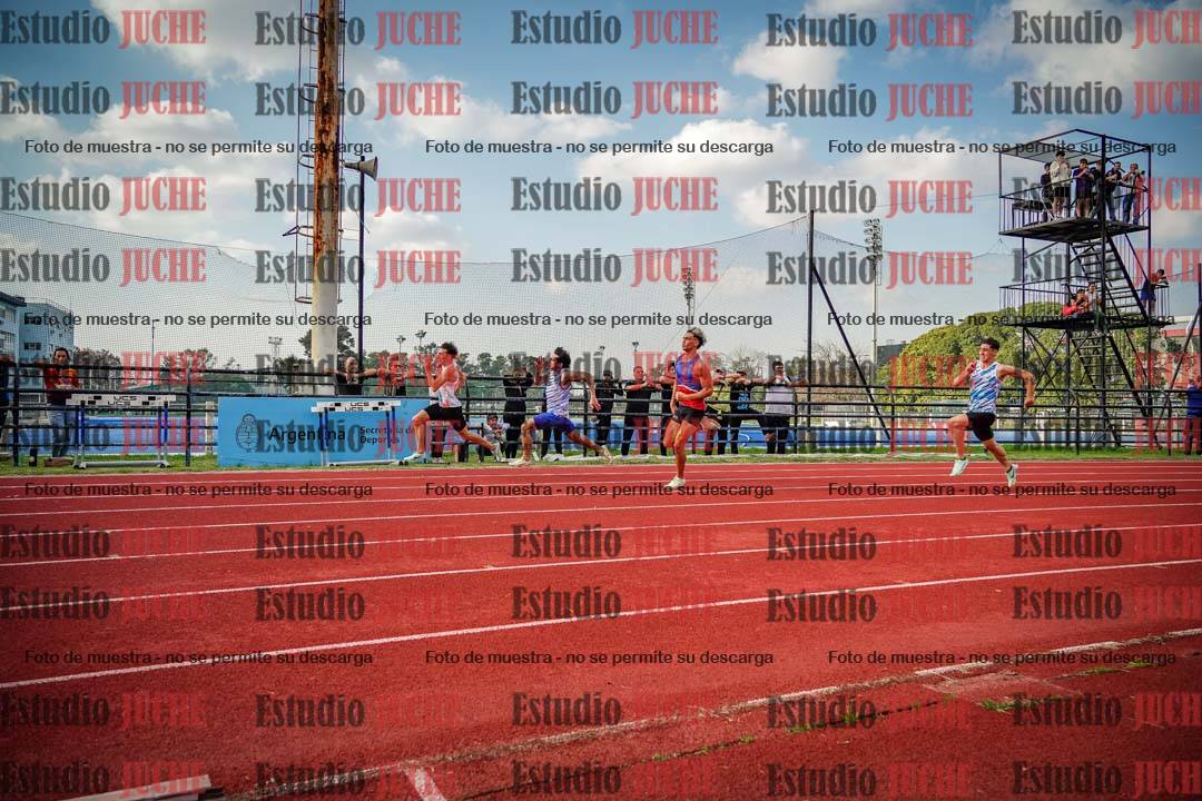 Fotos de los 200 m llanos de varones - FINAL