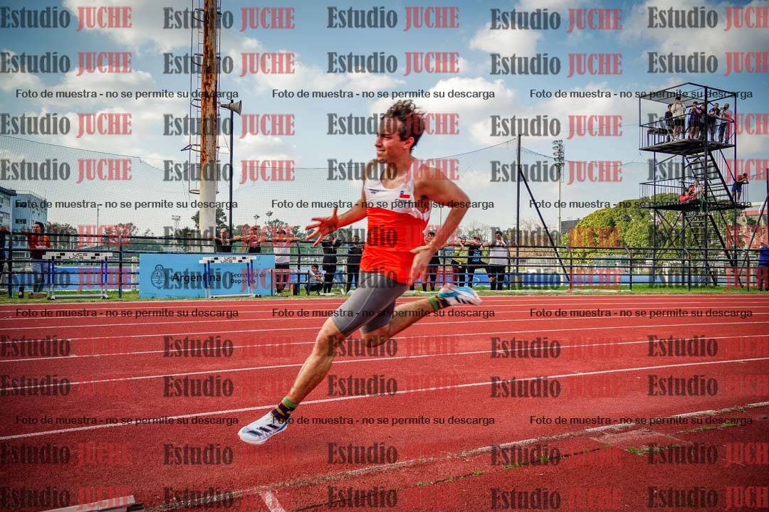 Fotos de los 200 m llanos de varones - FINAL