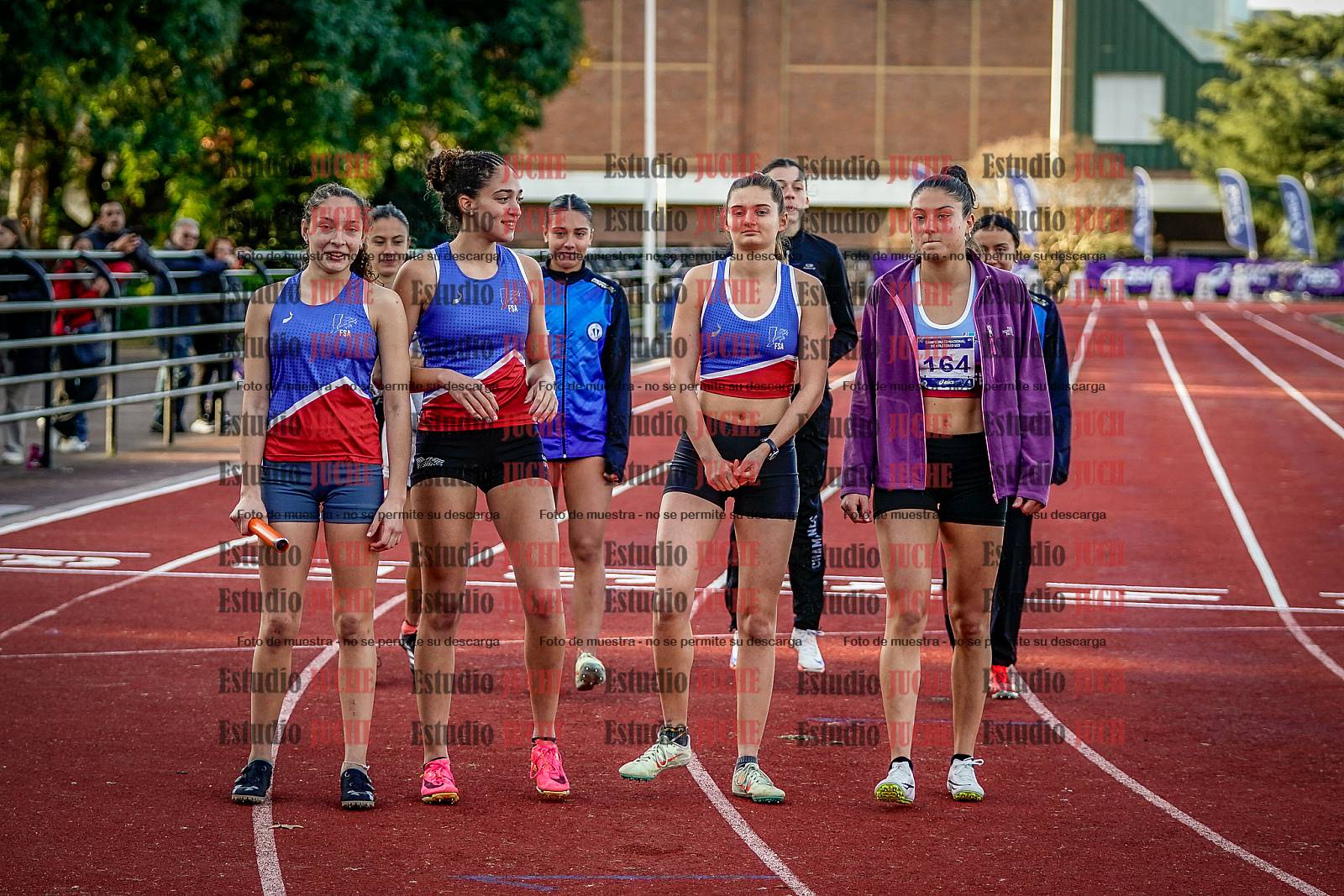 Fotos de las postas 4x400 m de mujeres