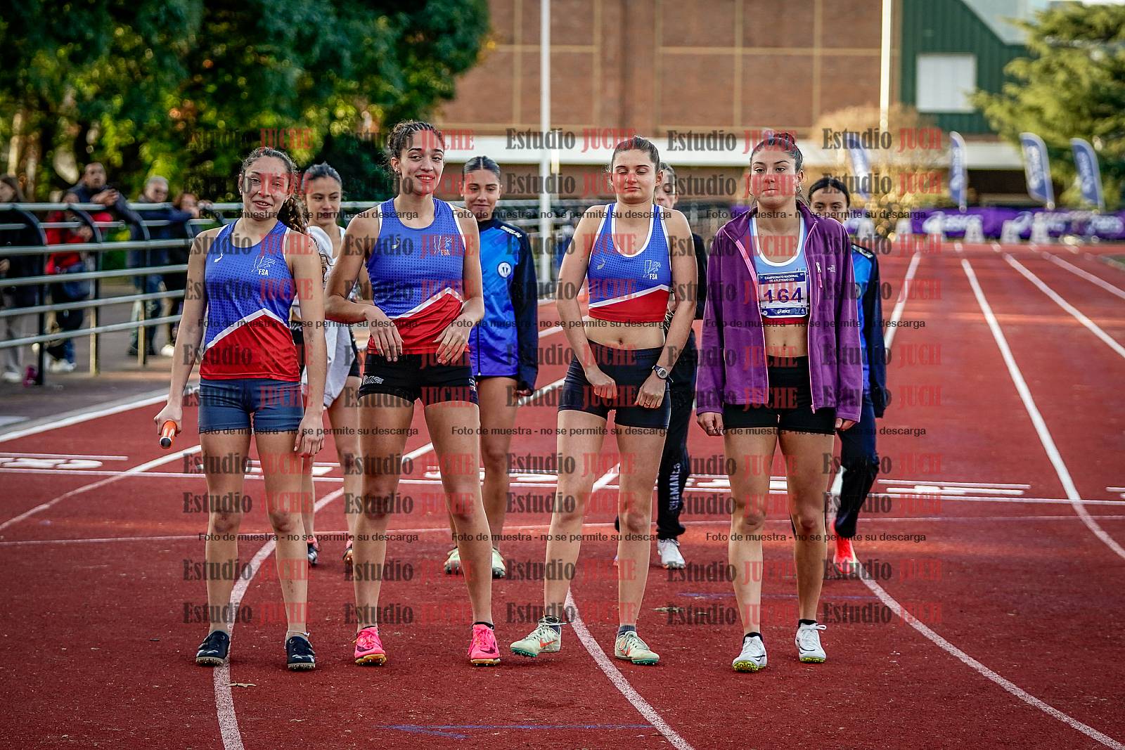 Fotos de las postas 4x400 m de mujeres