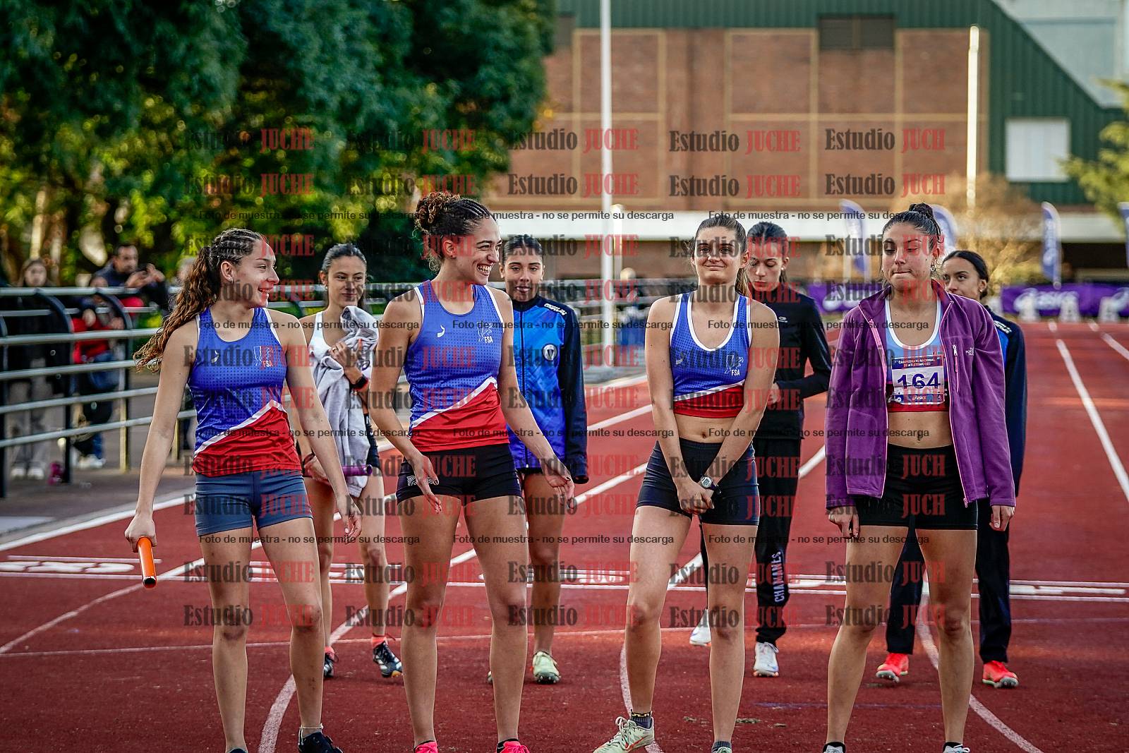 Fotos de las postas 4x400 m de mujeres