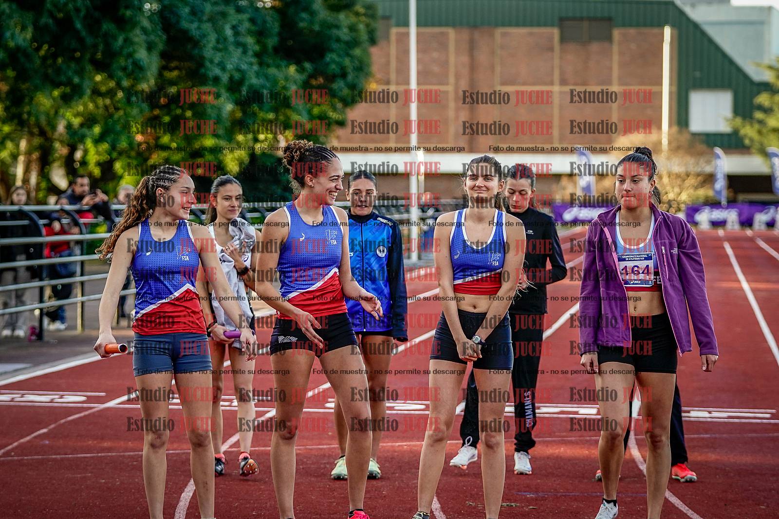 Fotos de las postas 4x400 m de mujeres