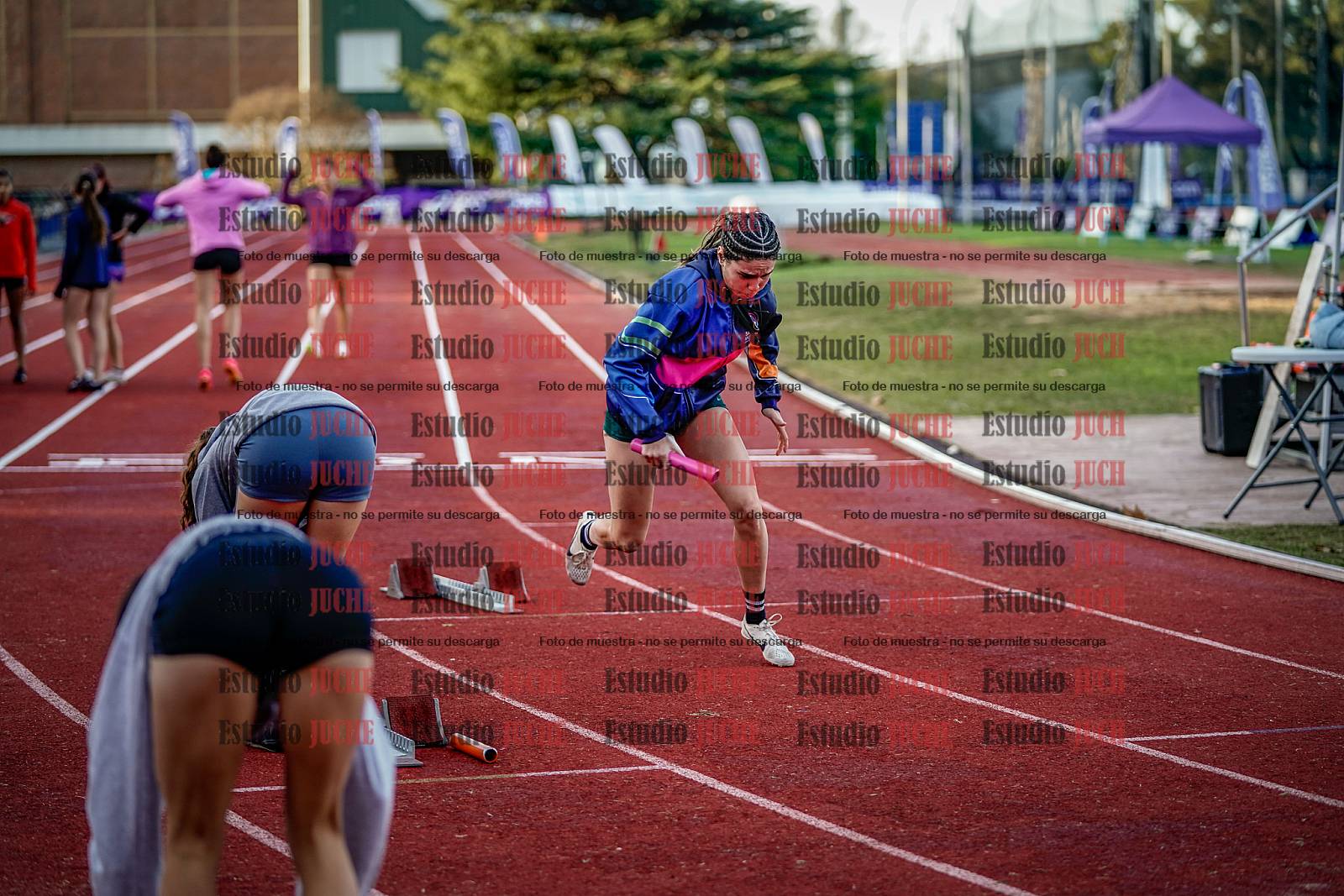 Fotos de las postas 4x400 m de mujeres
