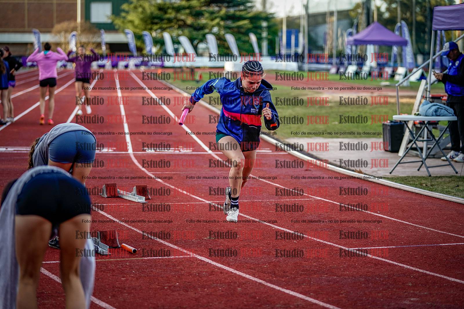 Fotos de las postas 4x400 m de mujeres