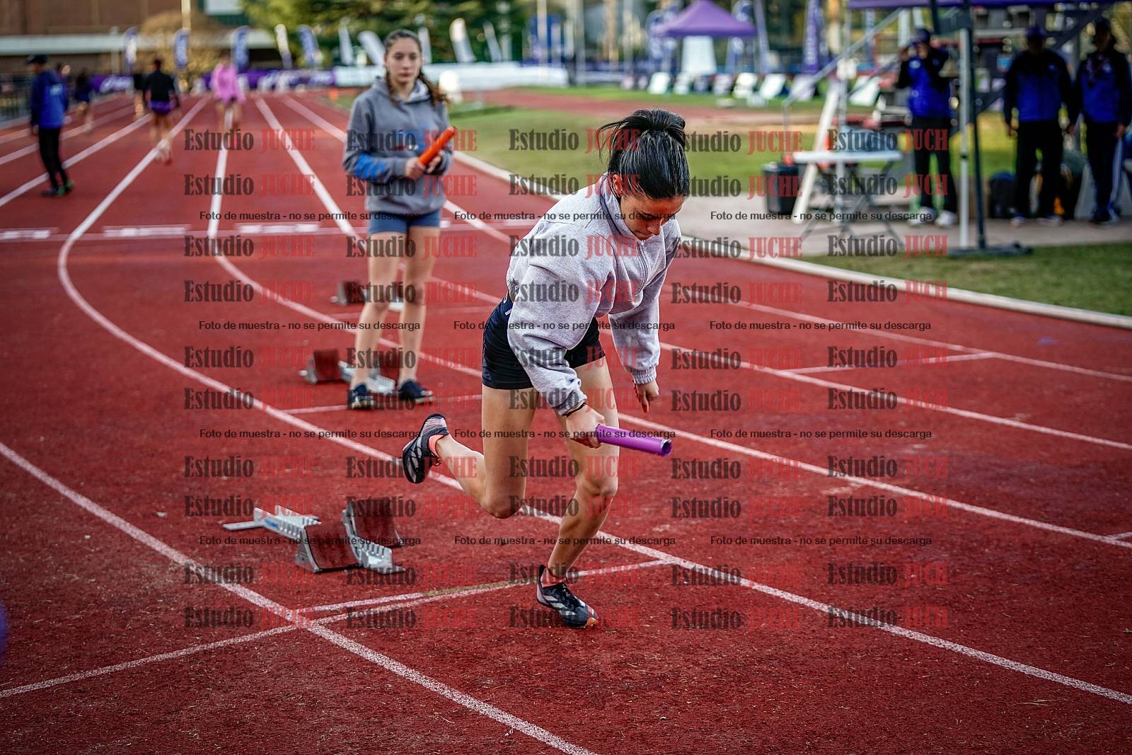 Fotos de las postas 4x400 m de mujeres