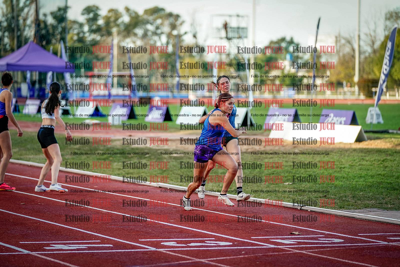 Fotos de las postas 4x400 m de mujeres