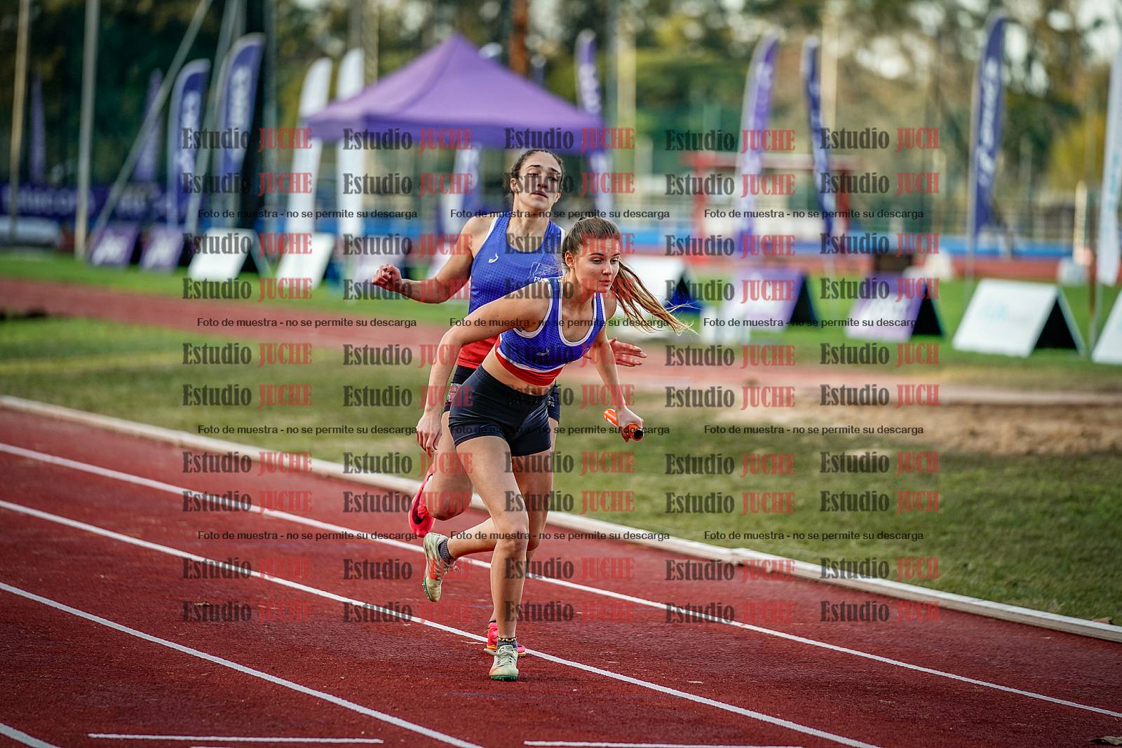 Fotos de las postas 4x400 m de mujeres