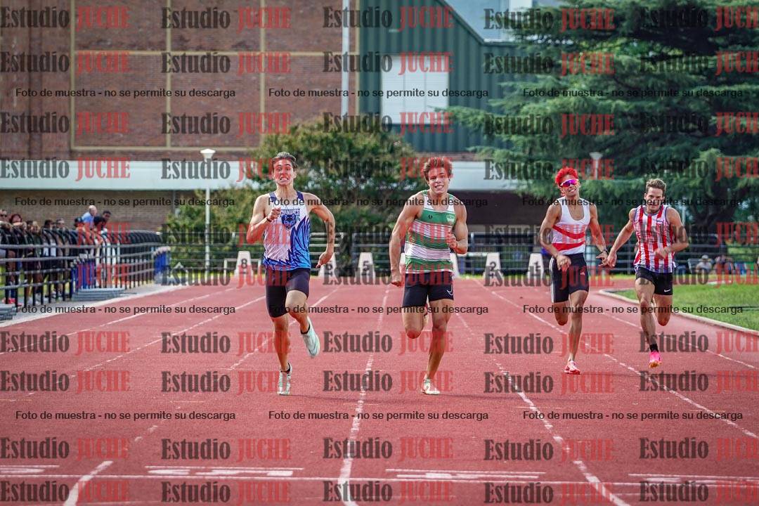 Fotos de los 200 m llanos de varones