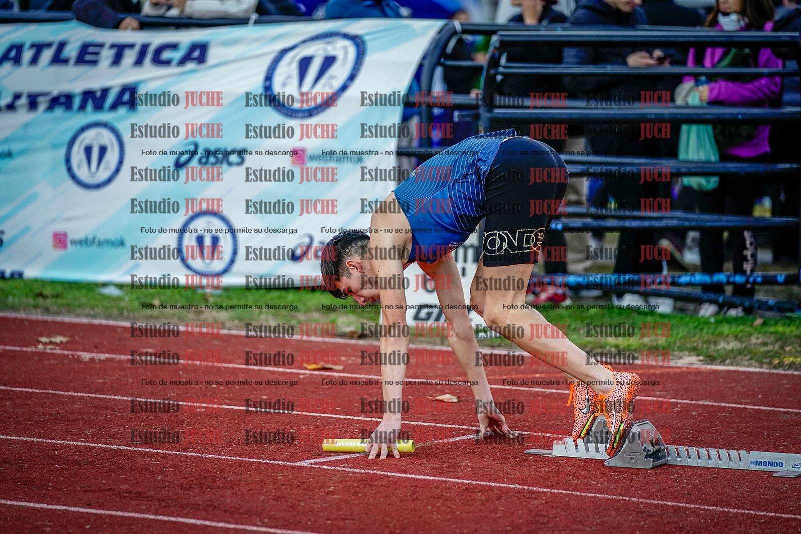 Fotos de las postas 4x400 m de varones