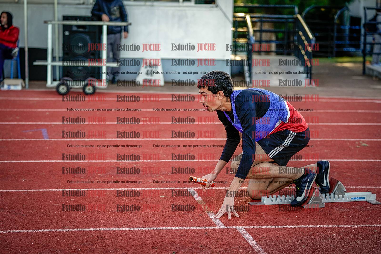 Fotos de las postas 4x400 m de varones