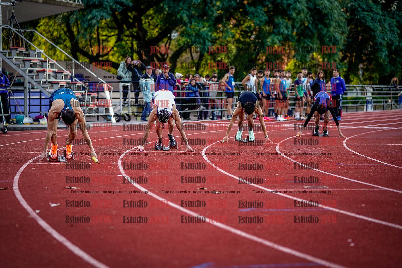Fotos de las postas 4x400 m de varones