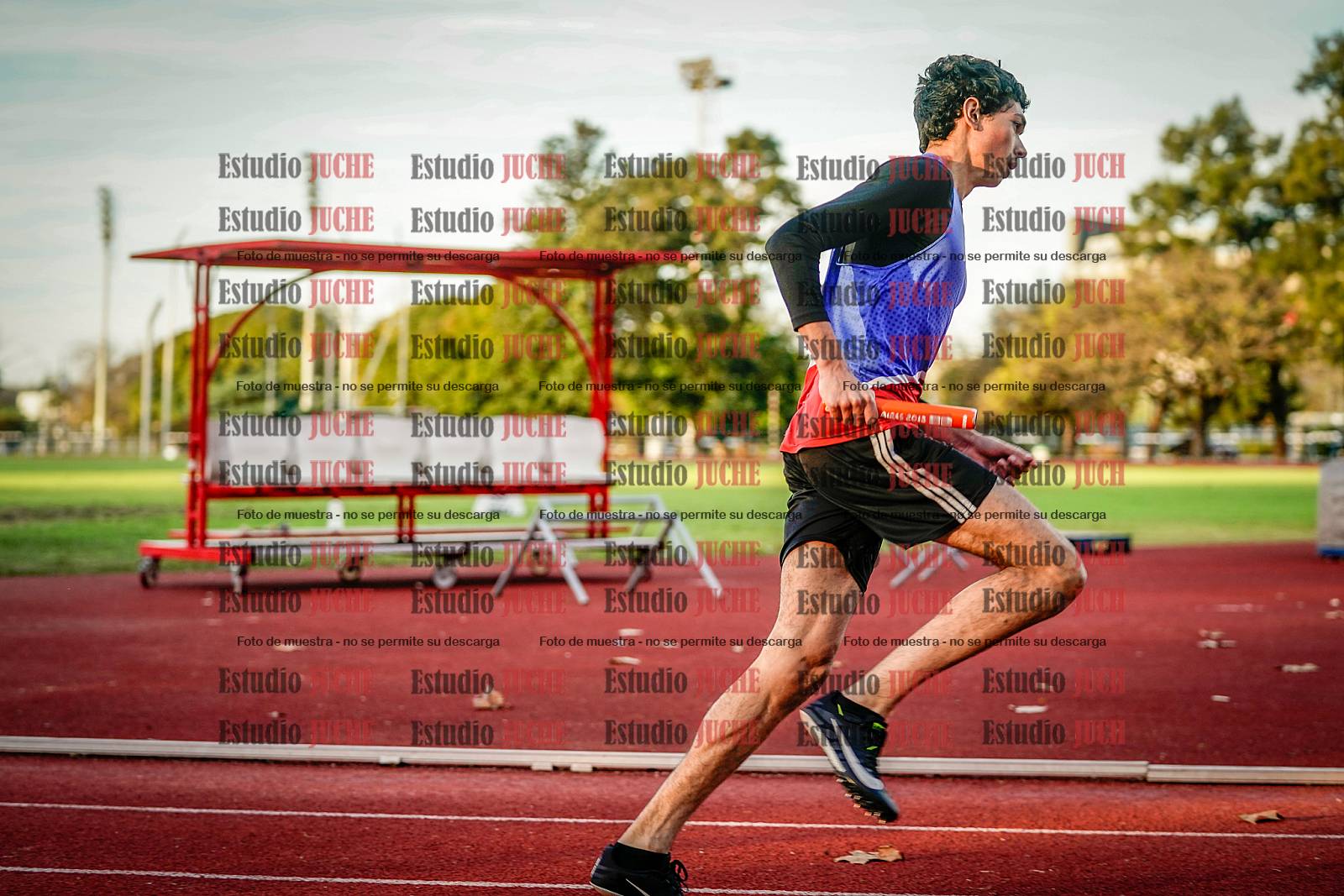 Fotos de las postas 4x400 m de varones