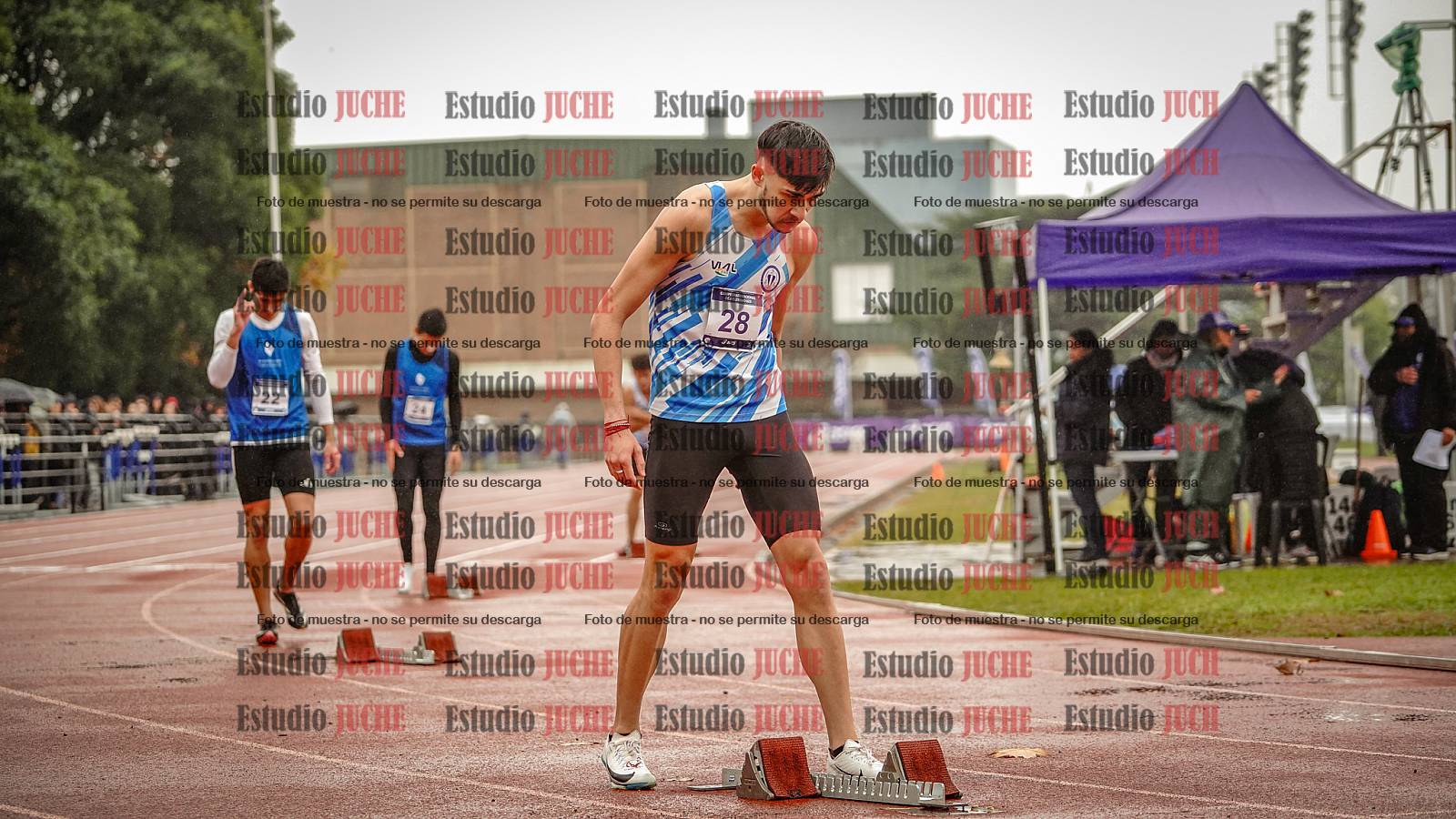 Fotos de los 400 m de varones - FINAL