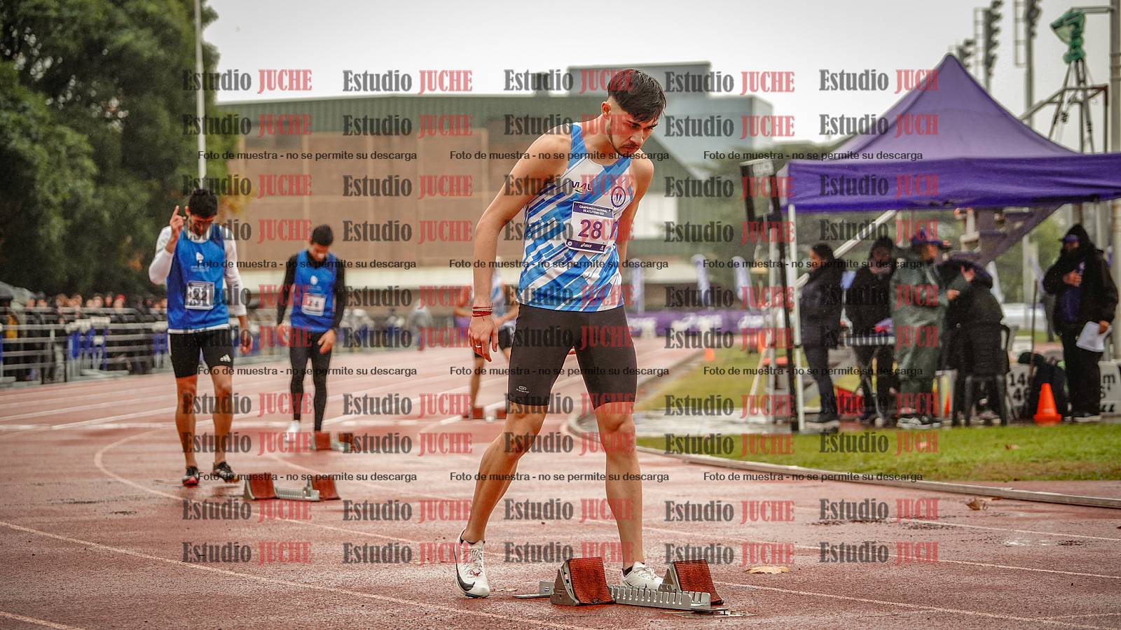Fotos de los 400 m de varones - FINAL