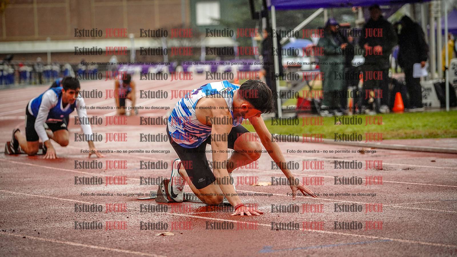 Fotos de los 400 m de varones - FINAL