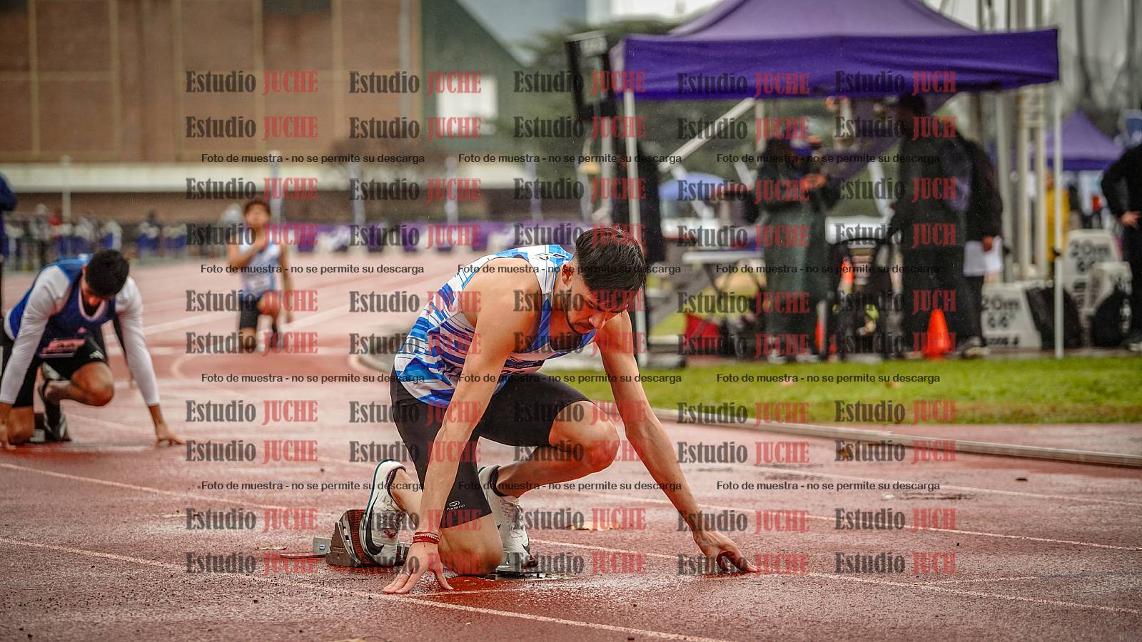 Fotos de los 400 m de varones - FINAL