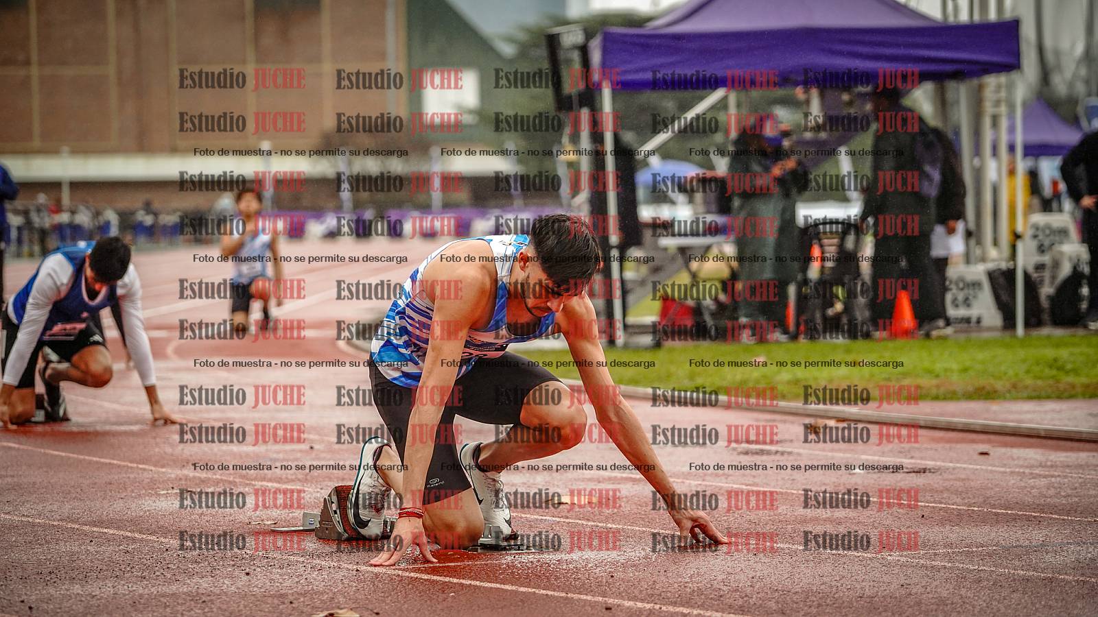 Fotos de los 400 m de varones - FINAL