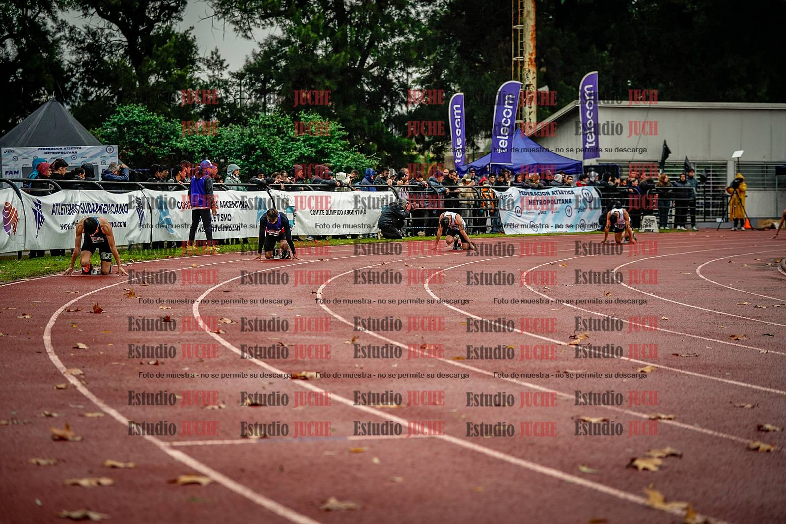 Fotos de los 400 m de varones - FINAL