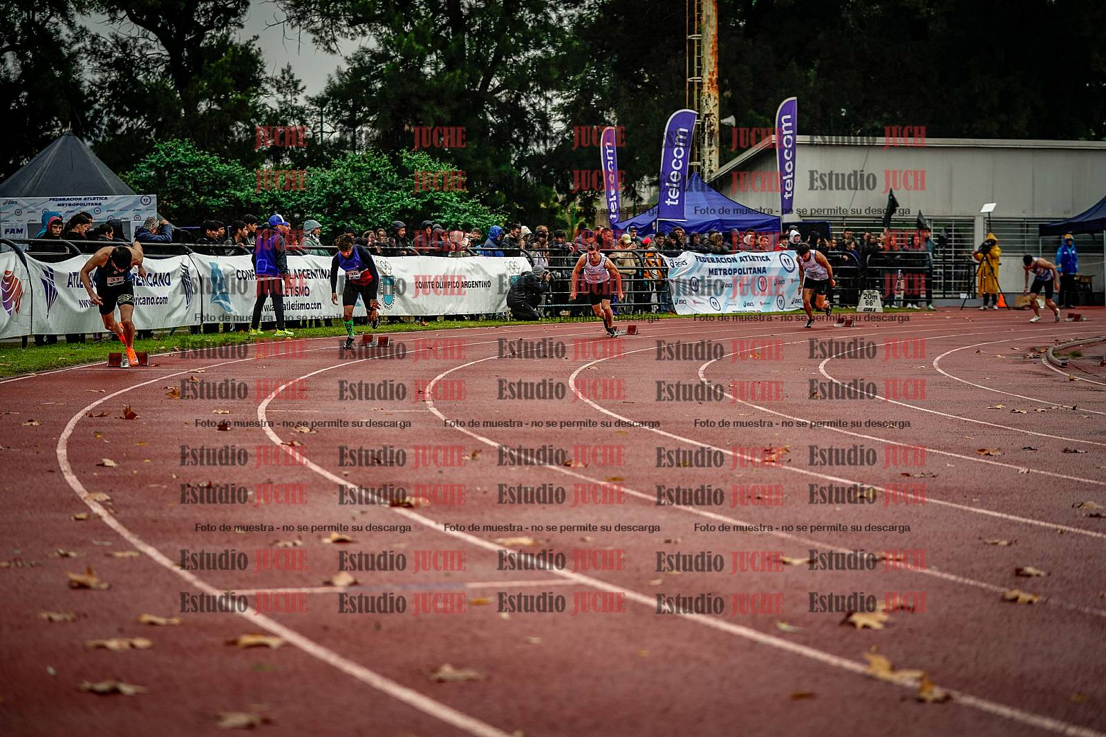 Fotos de los 400 m de varones - FINAL