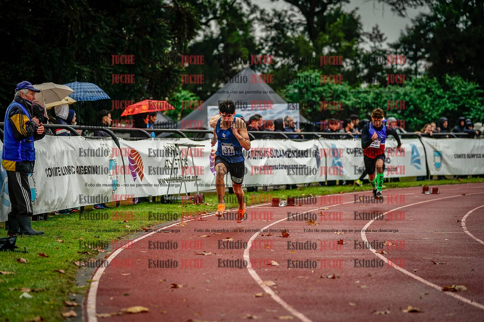 Fotos de los 400 m de varones - FINAL