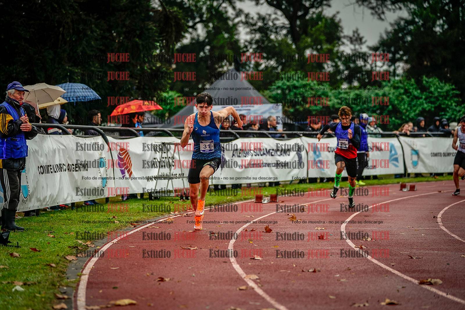Fotos de los 400 m de varones - FINAL