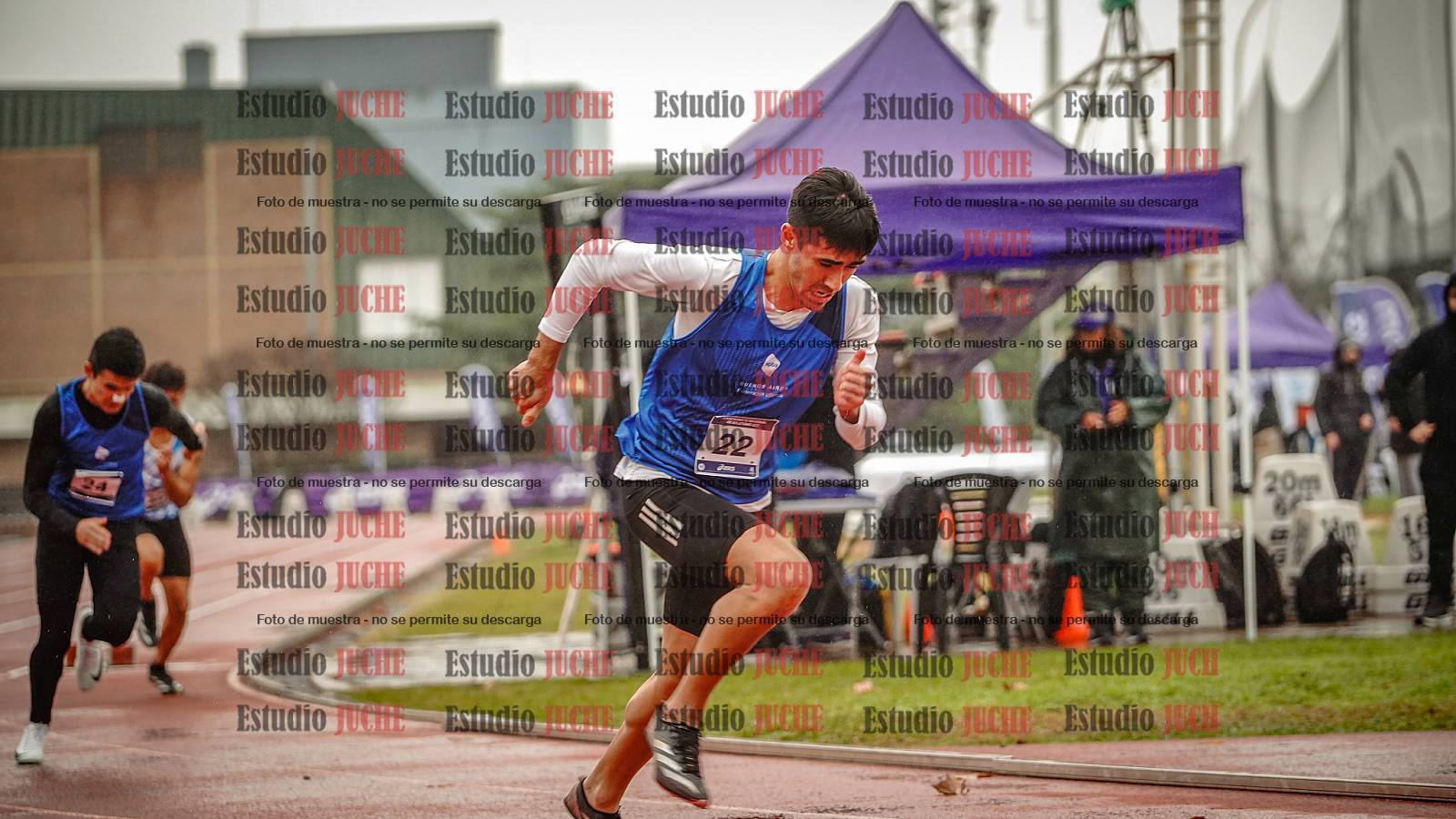 Fotos de los 400 m de varones - FINAL