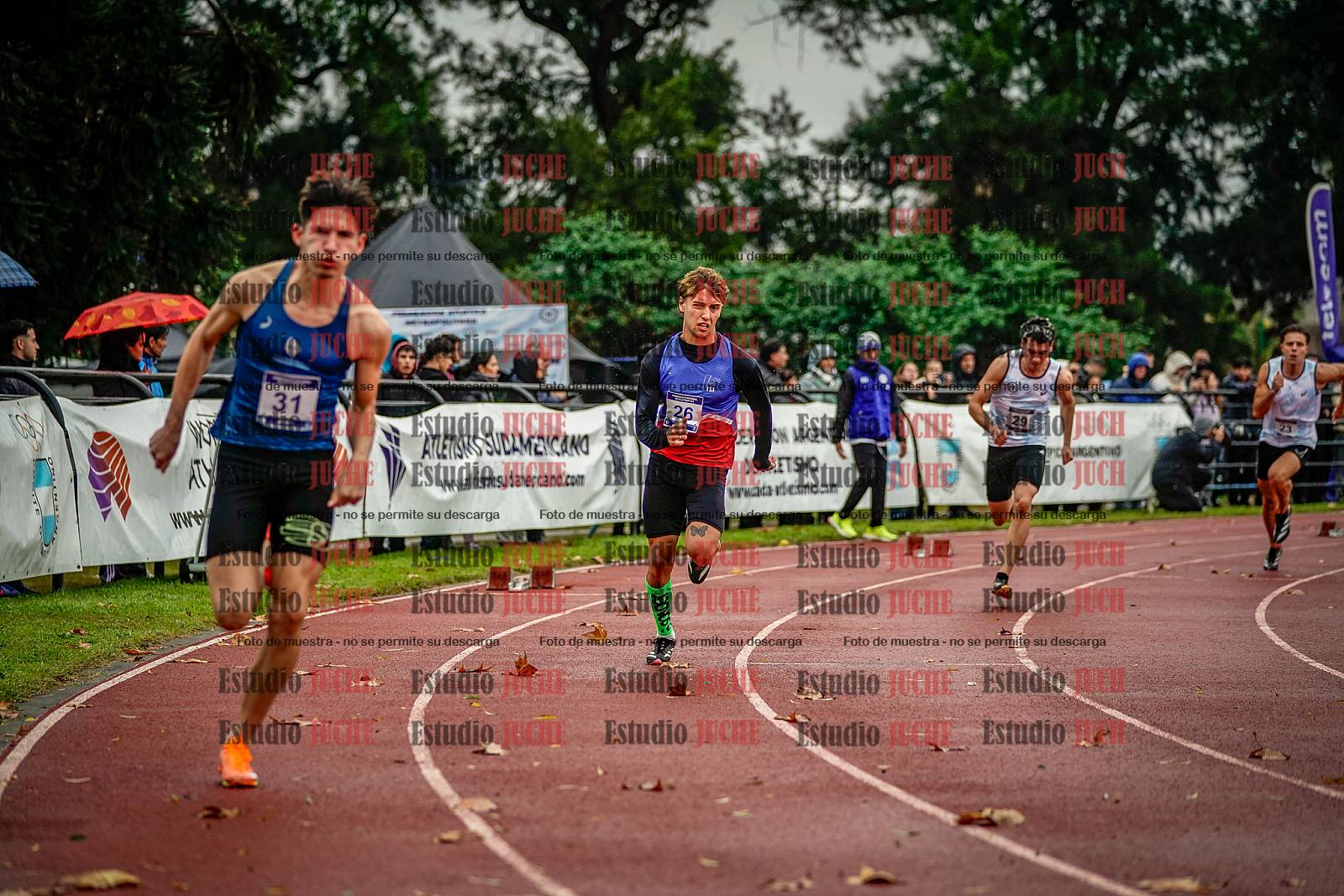Fotos de los 400 m de varones - FINAL