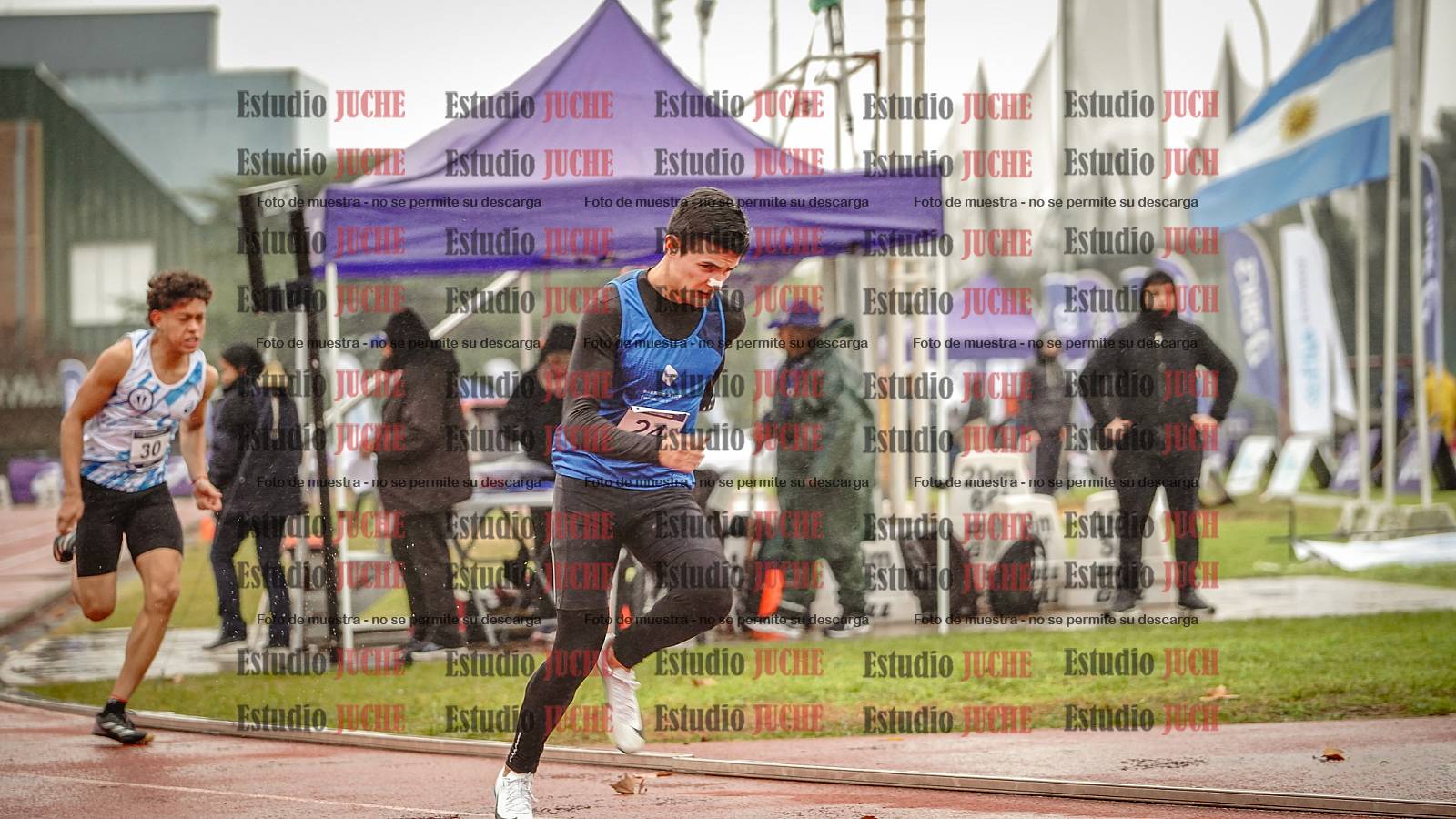 Fotos de los 400 m de varones - FINAL