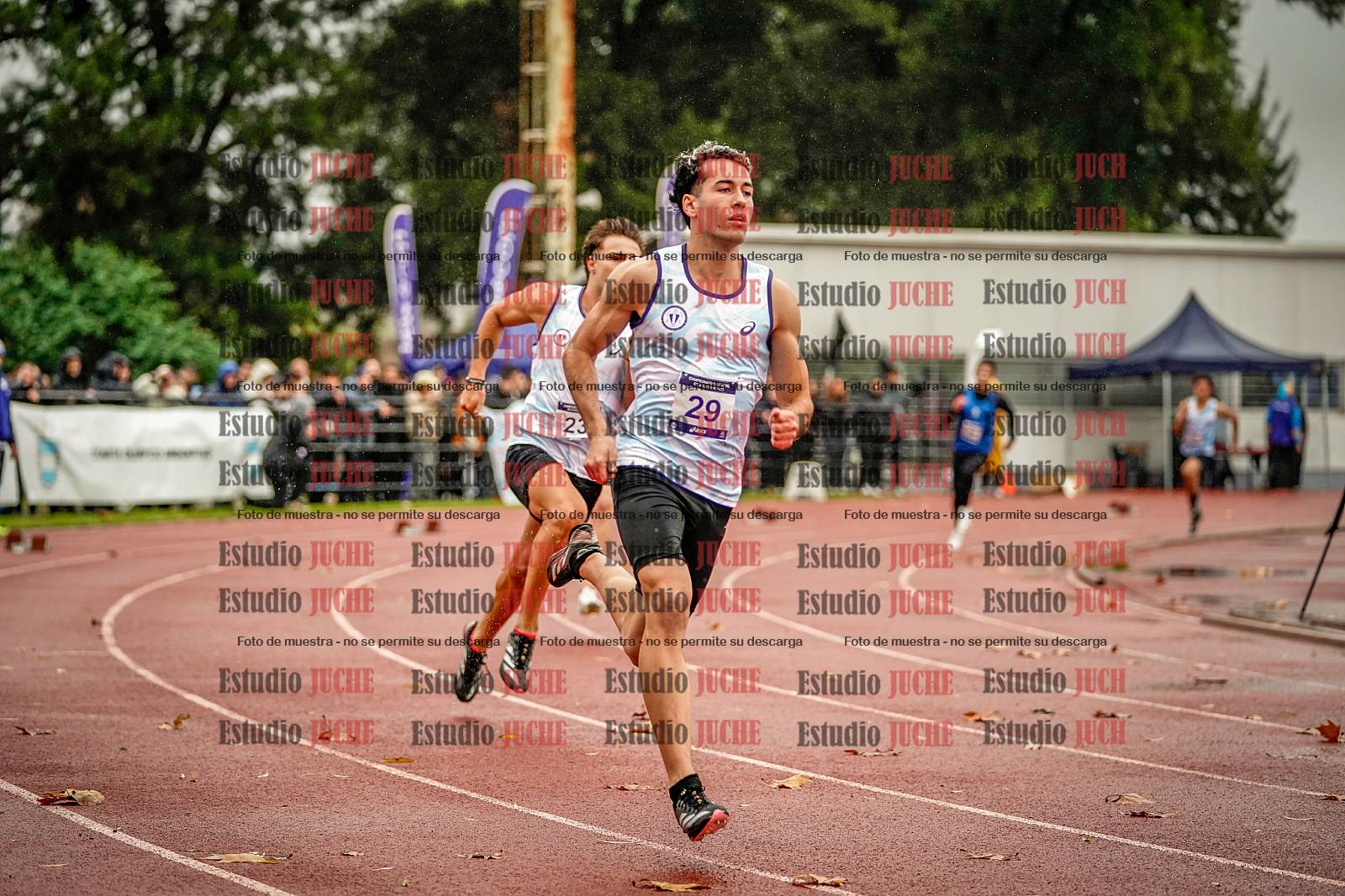 Fotos de los 400 m de varones - FINAL