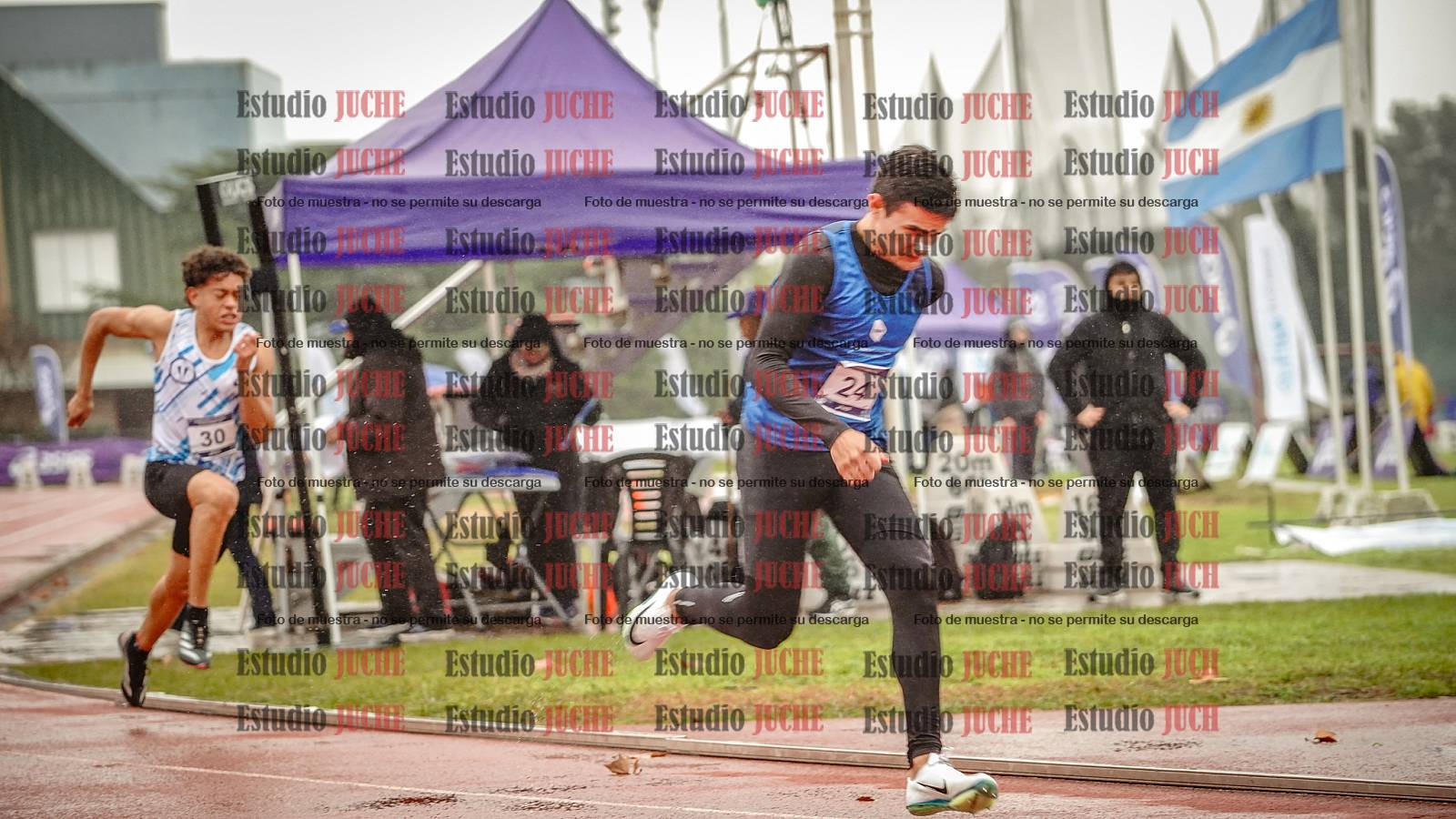 Fotos de los 400 m de varones - FINAL