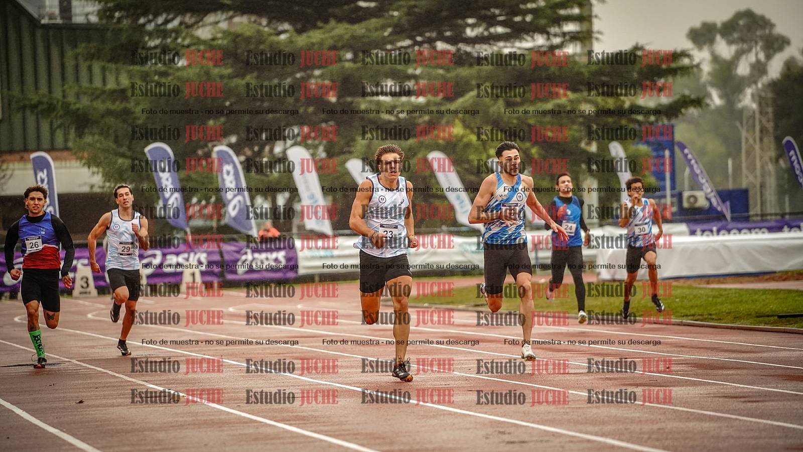 Fotos de los 400 m de varones - FINAL