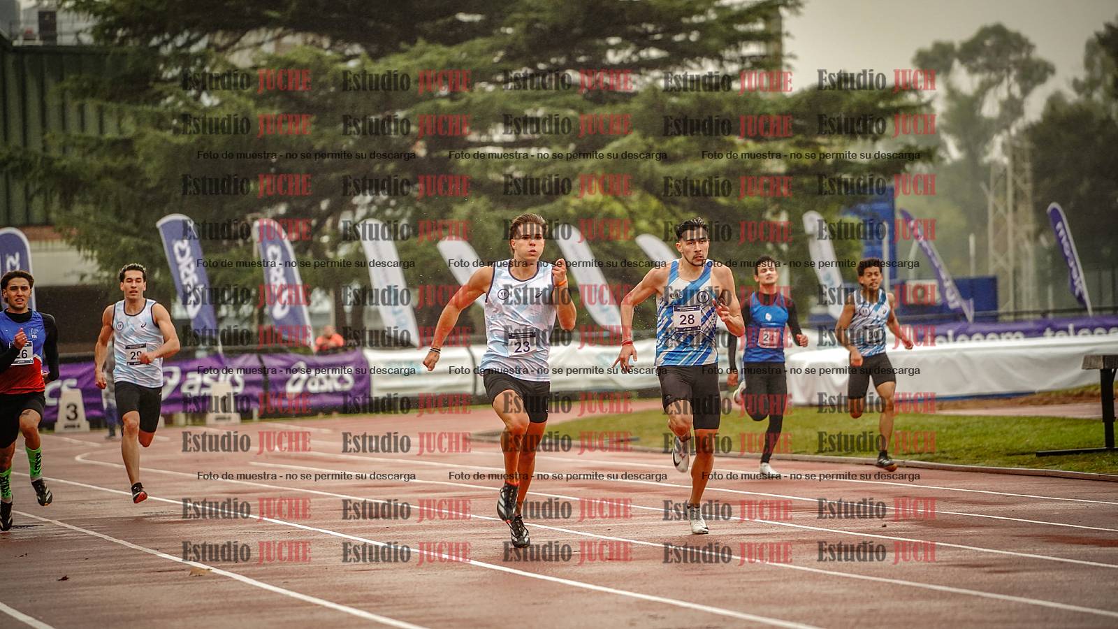 Fotos de los 400 m de varones - FINAL