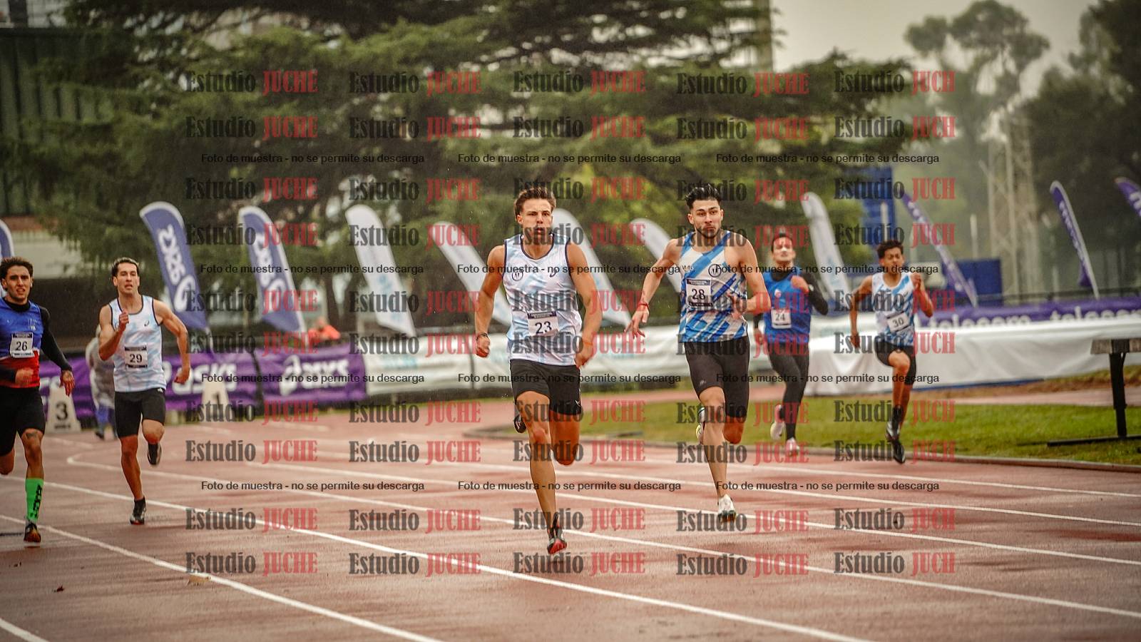 Fotos de los 400 m de varones - FINAL