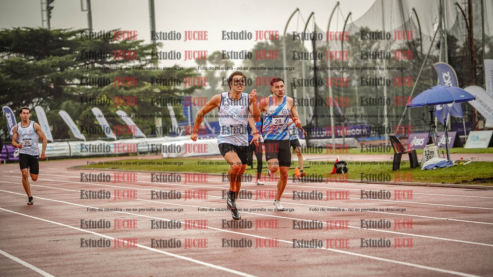 Fotos de los 400 m de varones - FINAL