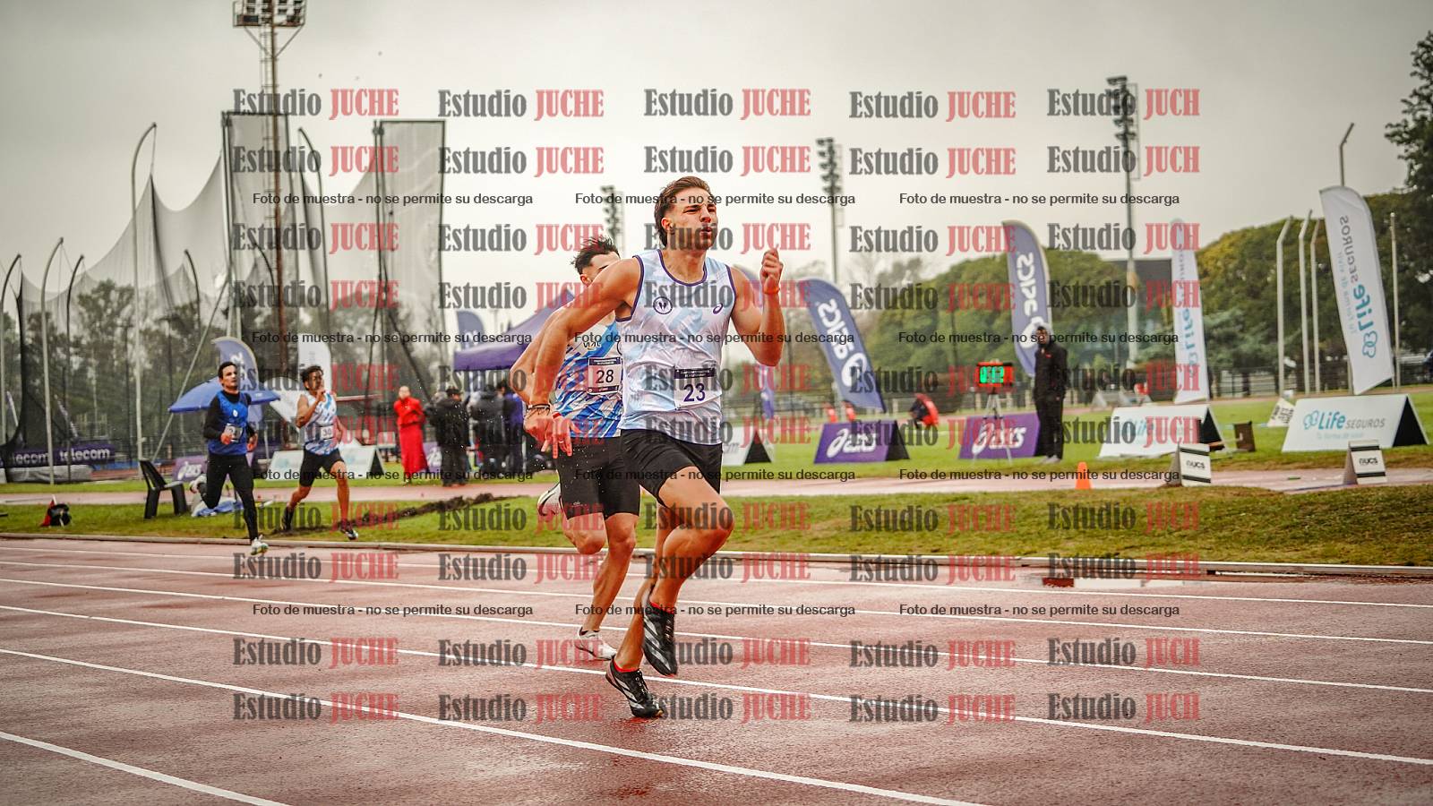 Fotos de los 400 m de varones - FINAL