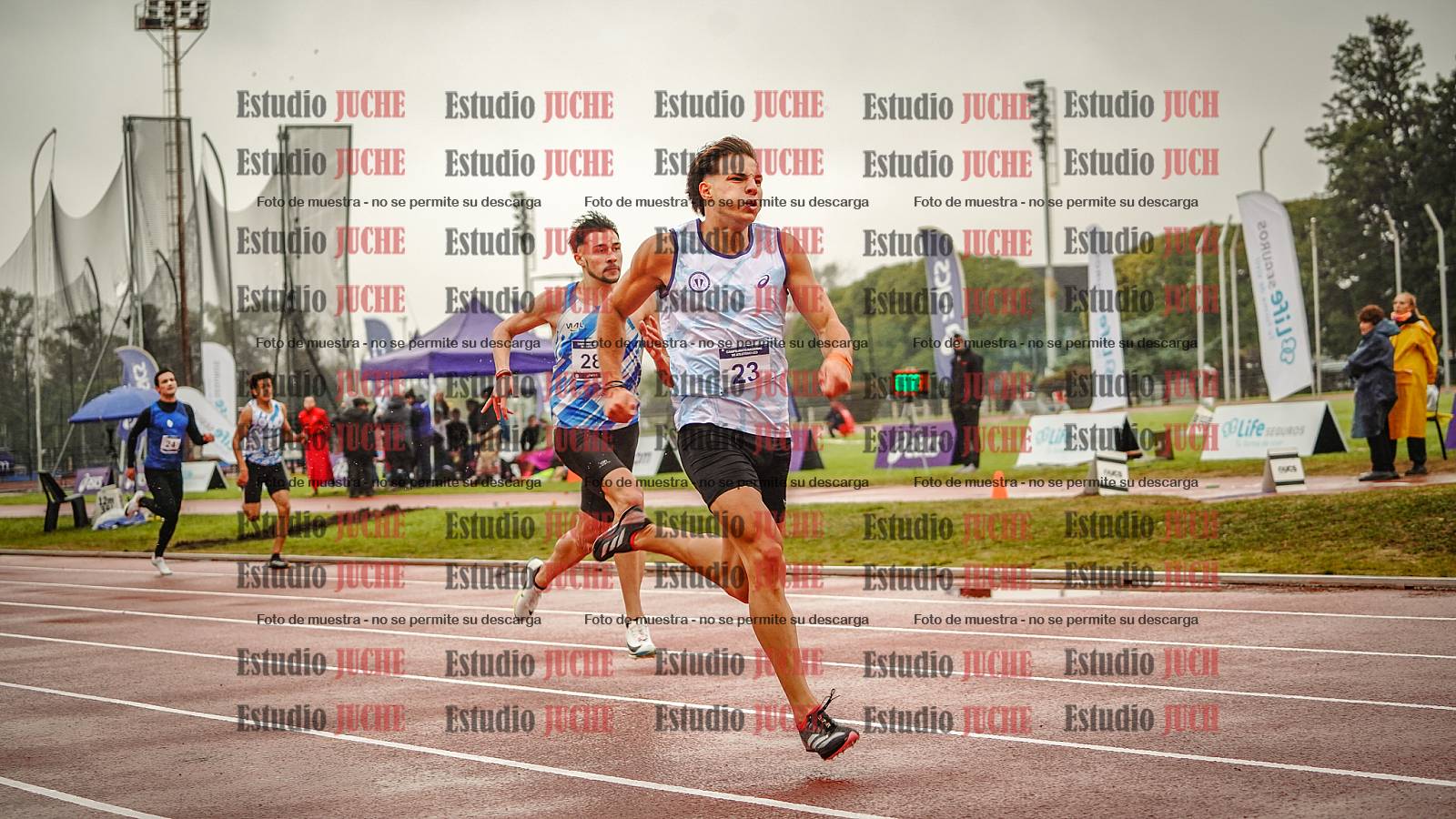 Fotos de los 400 m de varones - FINAL