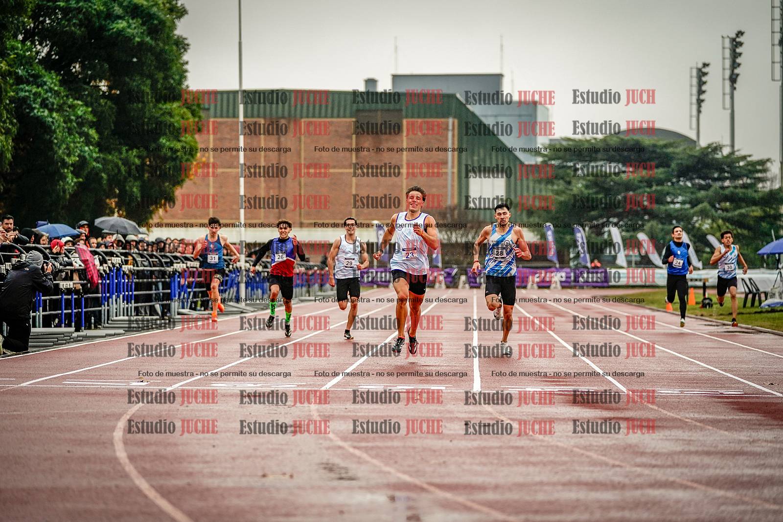 Fotos de los 400 m de varones - FINAL
