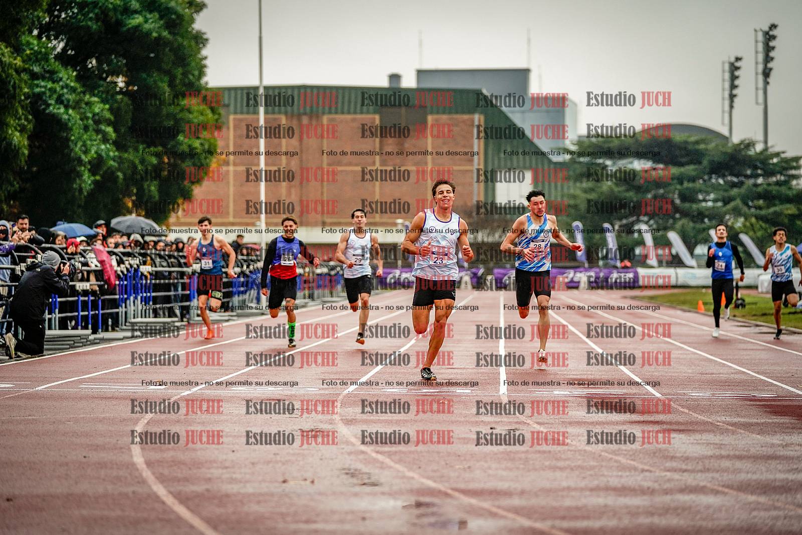 Fotos de los 400 m de varones - FINAL