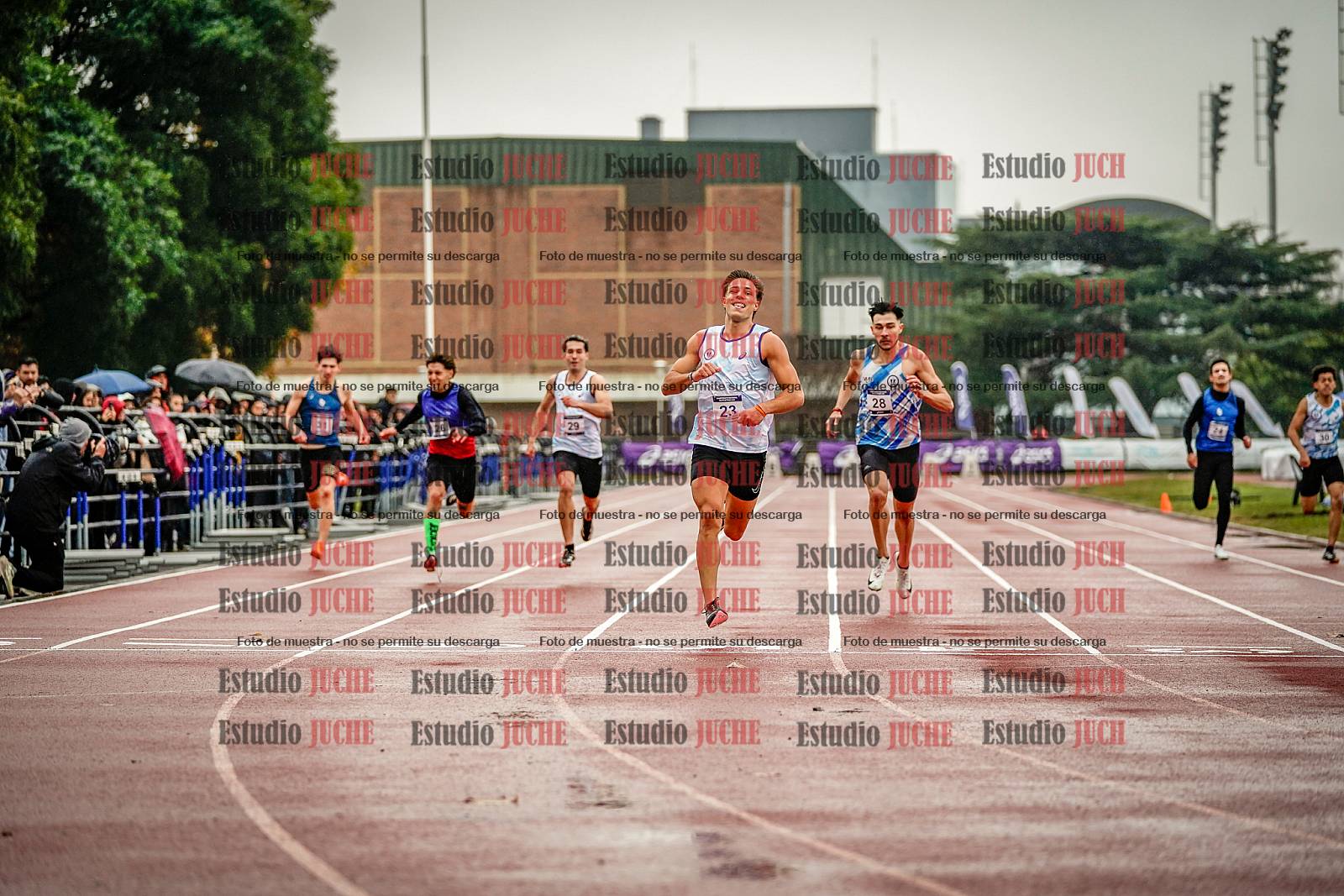 Fotos de los 400 m de varones - FINAL